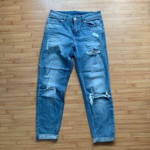 H&M DIVIDED high-waisted cropped jeans - size 2